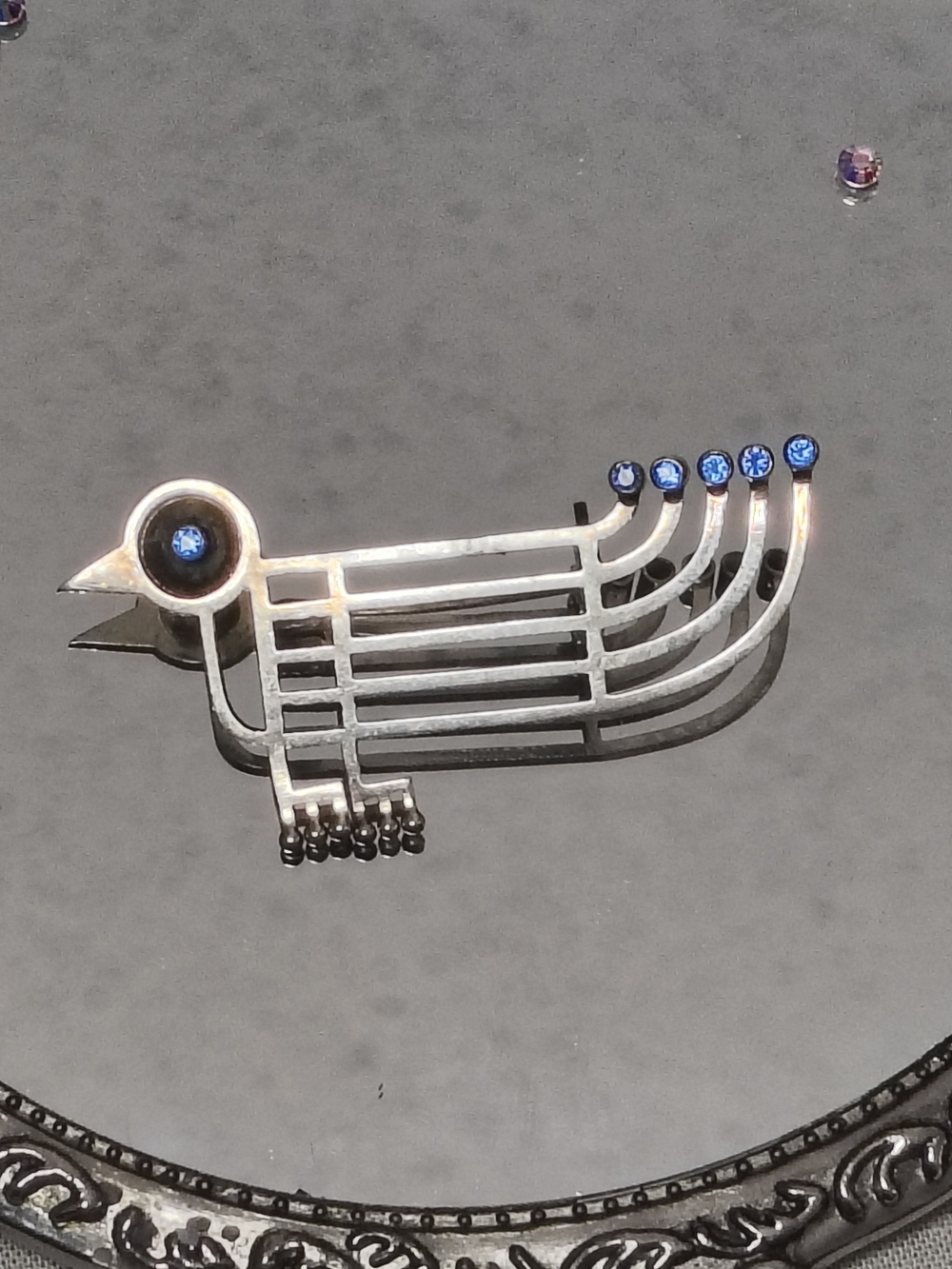 VTG Oswaldo Guayasamín Ecuador Sterling Silver Pre-Columbian Bird Brooch Pin